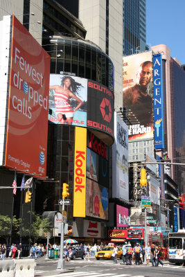 Times Square on Brazil Day