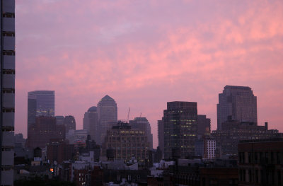 Downtown Manhattan 911 Sunset