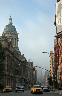Early Morning Fog - Old NYC Police Headquarters