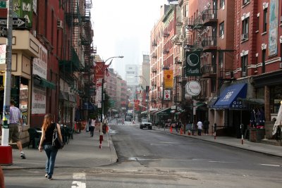 Little Italy at Mulberry & Broome Street - Downtown View