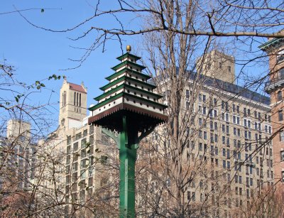 Bird House on Eastside of Gramercy Park - Northwest View
