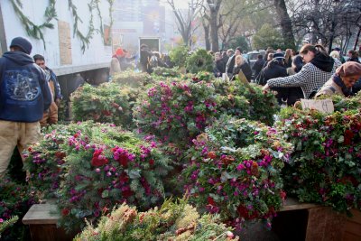 Farmers' Green Market - Shopping for Holiday Trimmings