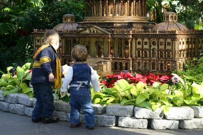 Model of the Capitol in the U.S. Botanic Garden.