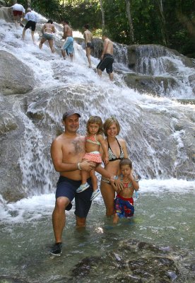 Dunn's River Falls, Jamaica. December 2007
