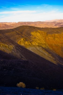 Black sands at Ubehebe Crater