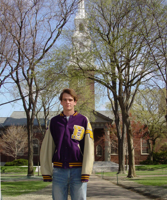 Marinas son Kevin at Harvard-April 2006