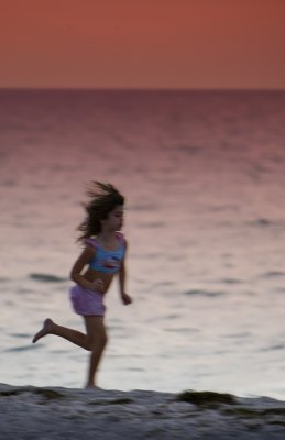 Running at Sunset