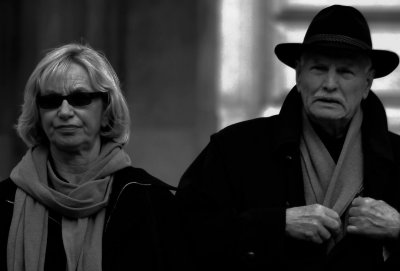 couple in front of the old opera