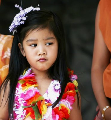 little girl of a dance group from the phillippines