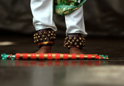 feet of a young tamil dancer