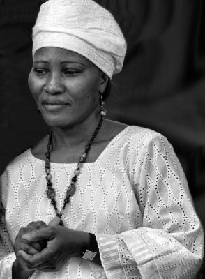 A woman of Sierra Leone in a contemplative moment