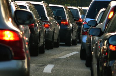 early morning traffic