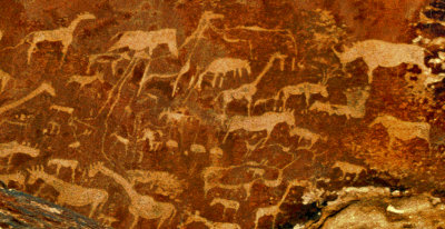 San carvings, Northern Namibia