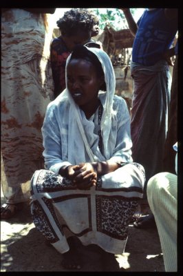 Woman at local market, Somalia