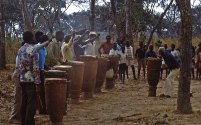 Tutsi refugees drums, Tanzania