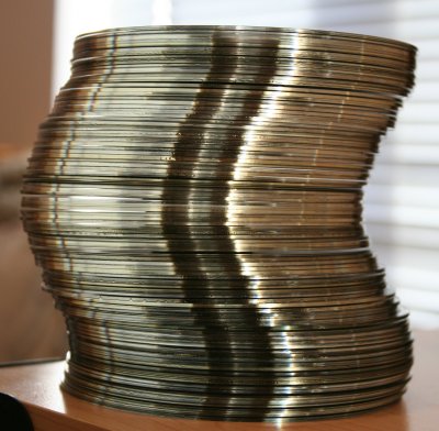 Compact Optical Data Storage Disc Sculpture