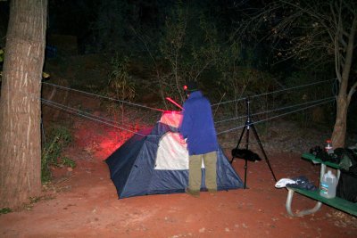 Setting Up a Tent Without Any Poles