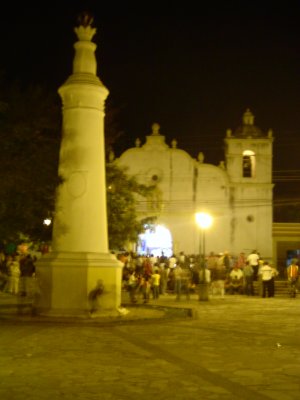 View from the courtyard of Iglesia la Merced
