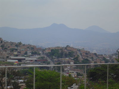 Looking out over the city as we leave