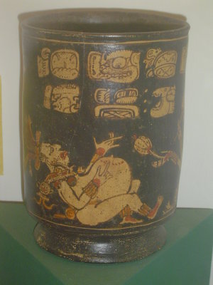 Crazy pot from the Roatan Museum.  I think that is a man having a baby, or the ugliest woman I have ever seen...