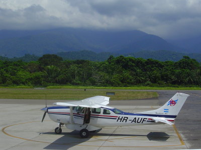 View from the airport in La Ceiba