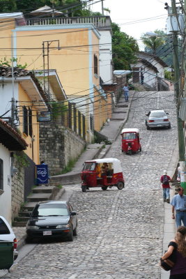 The town of Copn Ruinas is a little hilly and has some cool cobblestone roads