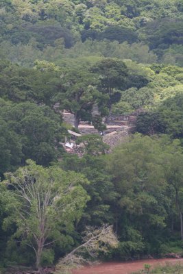 View of the Mayan Ruins from the overlook