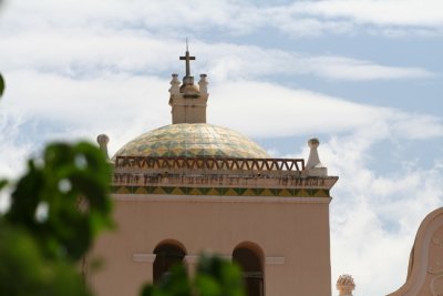 The top of the bell tower