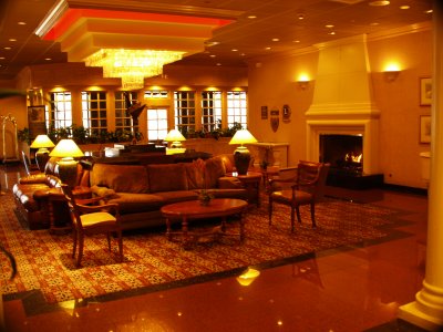 Lobby of the Radisson Hotel in Flagstaff AZ