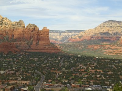 Coffee Pot Rock from the Mesa