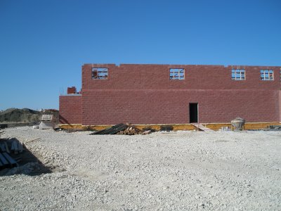 Front wall second floor April 28 07