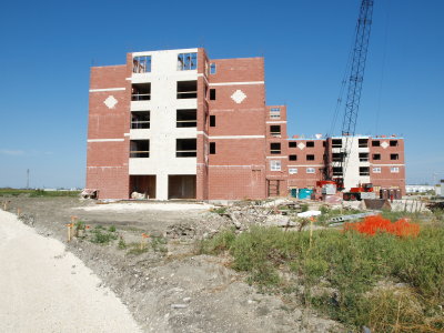 South side of building wide shot Aug 26 07