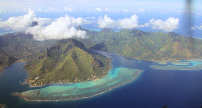 Moorea aerial view