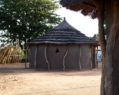 This is the hut I stayed in