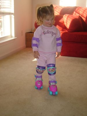 Already on roller skates!