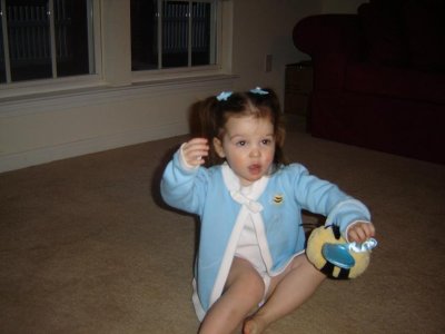 You like my bumble bee sweater?