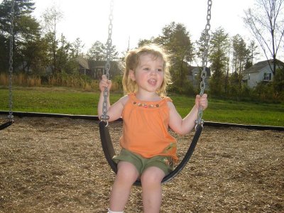 Swinging like a big girl