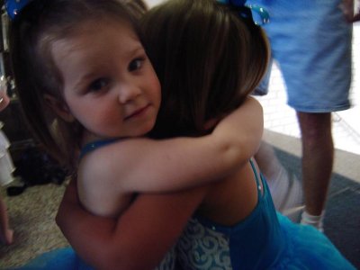 Hugging my friend