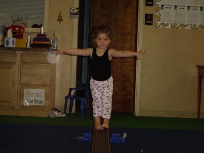 Balancing like a gymnast