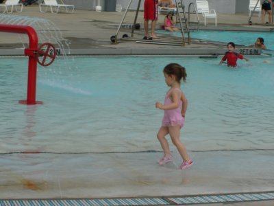 Ready to play in the pool