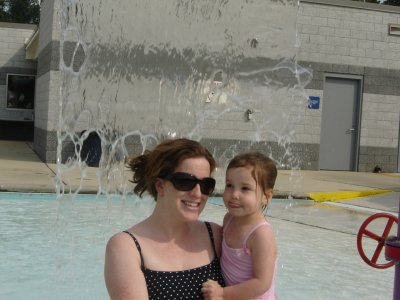 Swimming with Mommy