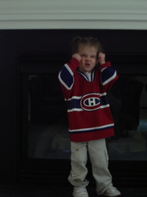 I get a little aggresive in my hockey jersey