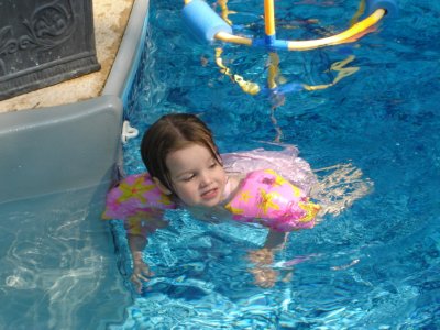 Swimming at Grandmas