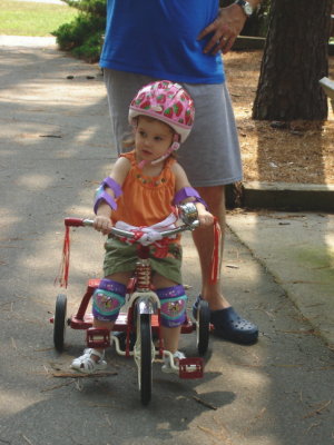 Riding my bike