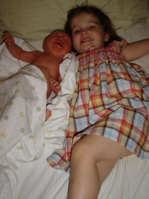 Look at how big my sister is