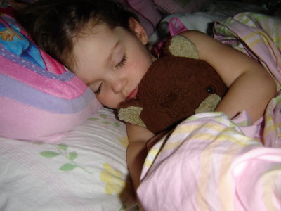 Sleeping with Daddy's puppy