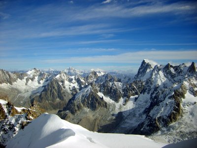 On top of Mont Blanc:  Chamonix, France