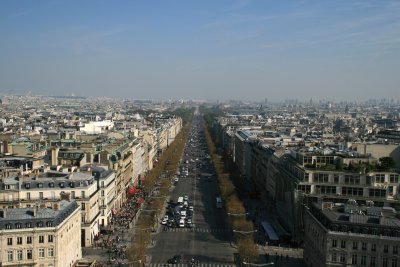 Champs d Elysses from Arc de Triomphe