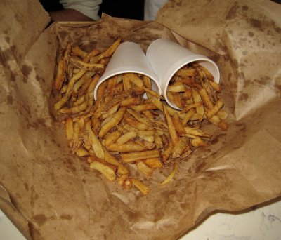 Fries from Five Guys