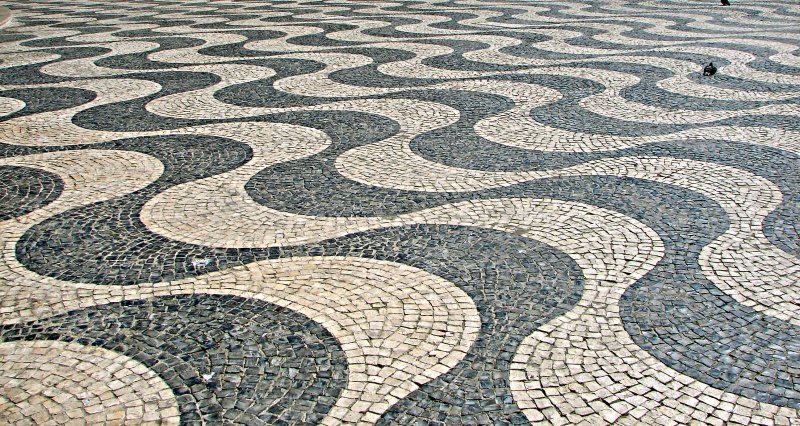 Mosaic Sidewalk, Cascais, Portugal